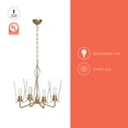 thumbnail image 3 of CH570423BGCL-Alora Lighting-Salem - 4 Light Chandelier-19.75 Inches Tall and 22.5 Inches Wide-Brushed Gold Finish    -Traditional Installation, 3 of 7