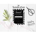 thumbnail image 3 of Darling Souvenir Black Birthday Invitation Card Printable Fill or Write In Blank Invites Party Supplies Pack Of 28 5 x 7 Inches, 3 of 5