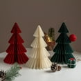 thumbnail image 4 of CCOCC 4Pcs Folding Christmas Honeycomb Paper Tree,3D Xmas Table Centerpiece Decorations with Magnetic Design for New Year Party,Home,Office Festive Decor Paper Christmas Tree, 4 of 7