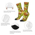 thumbnail image 6 of Goofa Tropical Summer Fruit Printed Men's Crew Socks, Soft Durable Breathable Moisture-Wicking with Odor Control Cotton socks, 6 of 9