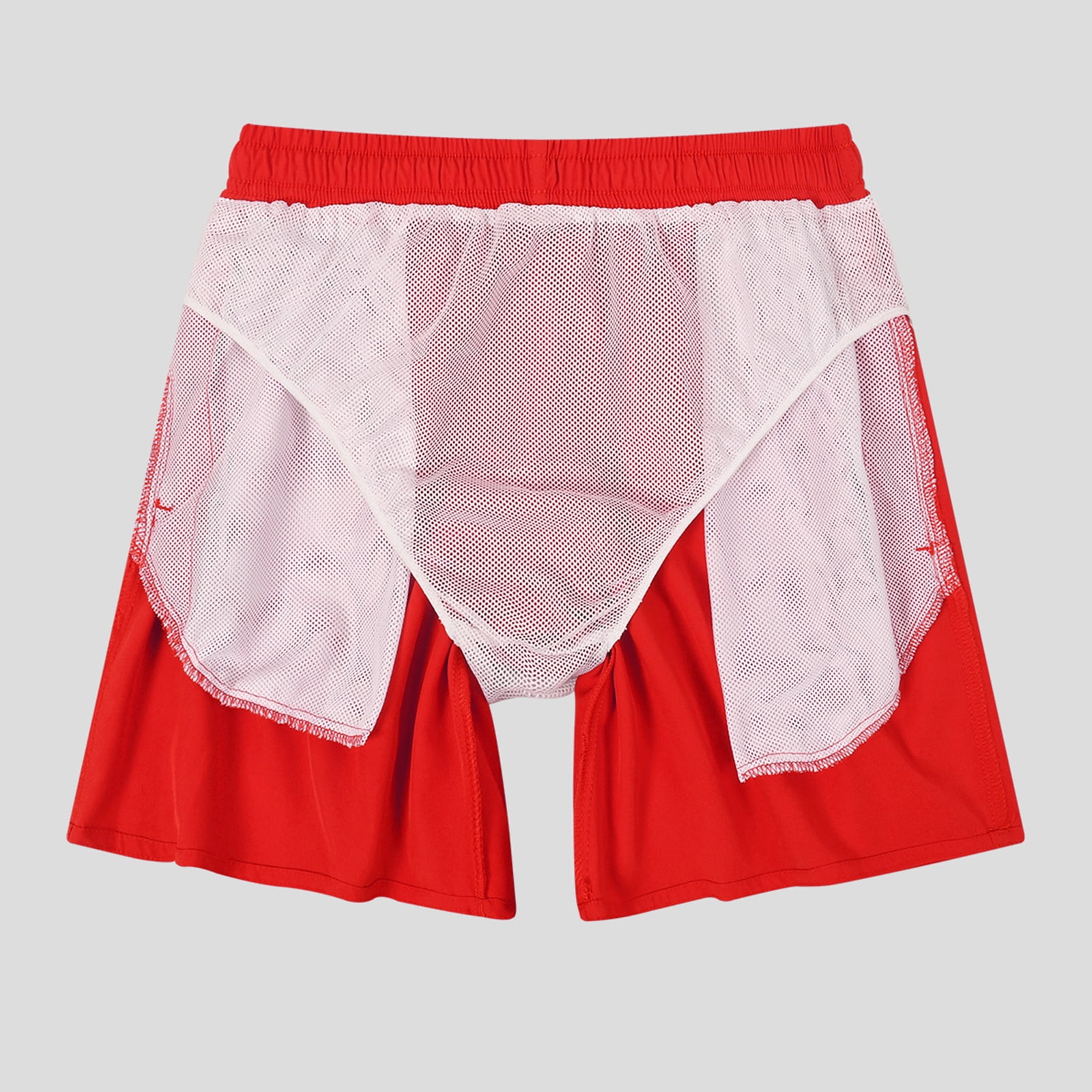 MADHERO 3 Pack Mens Swim Trunks with Mesh Lining Quick Dry Swim Shorts Bathing Suit Swimswear Black/ Red/ Sapphire Blue Size M