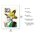 thumbnail image 2 of Mexico - Day of the Dead Festival - Vintage Travel Poster by Jose Guadalupe Posada c.1900 - Bamboo Fine Art 290gsm Paper Print (Unframed) 18x24in, 2 of 4