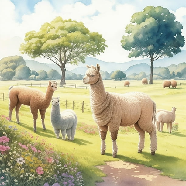 (B7377) Resina Diamante Serie Animal Granja Diamantes 30*30CM