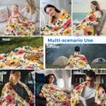 thumbnail image 5 of Spring Floral Cooling Blanket, Lightweight Breathable Summer Throw Blanket with Double Sided Cold Effect, Colorful Botanical Flowers Summer Picnic Beach Blankets Bed Sheet for Hot Sleepers 30"x40", 5 of 8