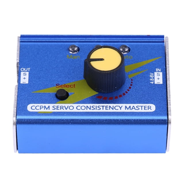 Servo Consistency Tester, ESC Checker for RC Plane Car Boat with Aluminum Alloy, Anodization, and 3 Modes, for CCPM Mode, Simultaneous Testing of 13 Servos