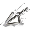 thumbnail image 2 of 6 Er, 100 Granos, puntas de flecha de caza, ballesta, flechas de arco, flechas de arco con 3 cuchillas, 430, tornillo de acero inoxidable, tiro con arco, tiro con arco, caza Feliz Sencillez, 2 of 5