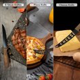 thumbnail image 5 of Kitchen Knife Set with Block, 19 PCS High Carbon Stainless Steel Sharp Serrated Steak Knives, 5 of 9
