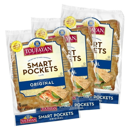 Original Pockets Pita Bread | Naturally Vegan (3 Pack) Original Pockets Pita Bread | Naturally Vegan (3 Pack)