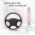 thumbnail image 3 of Fuzoiu Pink bows Print Elastic Stretch Steering Wheel Cover, Universal 15 Inch Automotive Steering Wheel Cover, Anti-Slip Sweat Absorption Universal Car Accessories for Women Men, 3 of 6