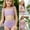 Purple, variant on EGNMCR Toddler Baby Girls Summer Swimsuit Sleeveless Swimwear Two Piece Suit Beach Bikini Summer