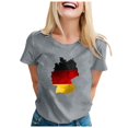 thumbnail image 1 of YDLCAFD T-Shirts Originaux pour Femmes, Mode Décontractée, Imprimé Mignon, Col Rond, Manches Courtes, 1 of 7
