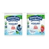 Stonyfield Organic Kids Lowfat Yogurt Cups Variety Pack, Blueberry & Strawberry Vanilla, 4 oz., 6 Count