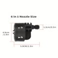 thumbnail image 5 of CNKOO High-Pressure Car Wash Nozzle  Adjustable 0° 15° 25° 40° Spray Patterns  Manual Rotation  1/4” Quick Connect  4000 PSI Metal Washer Sprayer ZZZ, 5 of 5