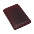 thumbnail image 2 of CAZORO Real Cowhide Leather Wallets for Men RFID Blocking Extra Capacity Classic Trifold Wallet with ID & Card Slots Burgundy, 2 of 8