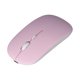 thumbnail image 3 of Ratón óptico inalámbrico recargable de color rosa, silencioso, diseño ergonómico de modo dual de 2,4 G, 3 of 8