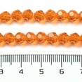 thumbnail image 5 of Transparent Glass Beads Faceted(32 Facets) Round Dark Orange 6mm Hole: 1mm about 98pcs/strand 20.47 inch(52cm), 5 of 5