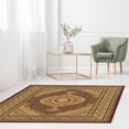 thumbnail image 2 of Linon Home Decor Persian Treasures Area Rug Collection, Red and Cream, 9' x 12', 2 of 4