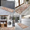 thumbnail image 2 of Beige Floral and Paisley Pattern Kitchen Rug Mat,Kitchen Runner Rugs Non Skid Washable,Decorative Kitchen Floor Mats for Kitchen,Sink,Laundry,17"X47", 2 of 5
