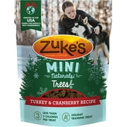 Zuke's Mini Naturals Turkey and Cranberry Trees Holiday dog treats