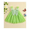 thumbnail image 2 of Kids Toddler Baby Girl Princess Dress Summer Sleeveless Tulle A-line Dress Beach Wedding Party Dress Dress with Butterfly Wings, 2 of 8