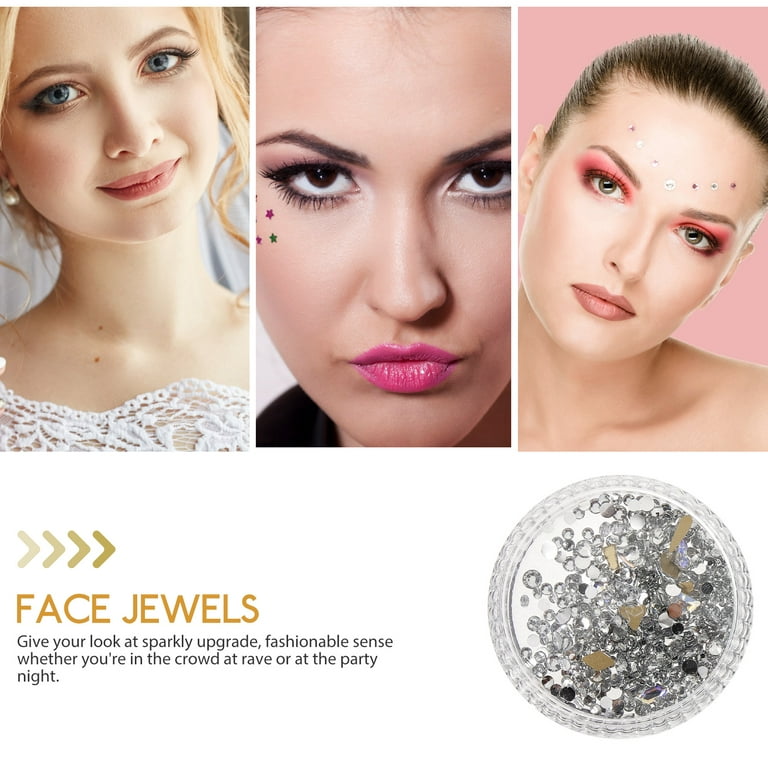 1 Set Face Jewels Face Gems Face Rhinestones Makeup Body Jewels