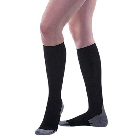 Allegro 15-20mmHg Athletic 387 Recovery Socks (Black) X-Large