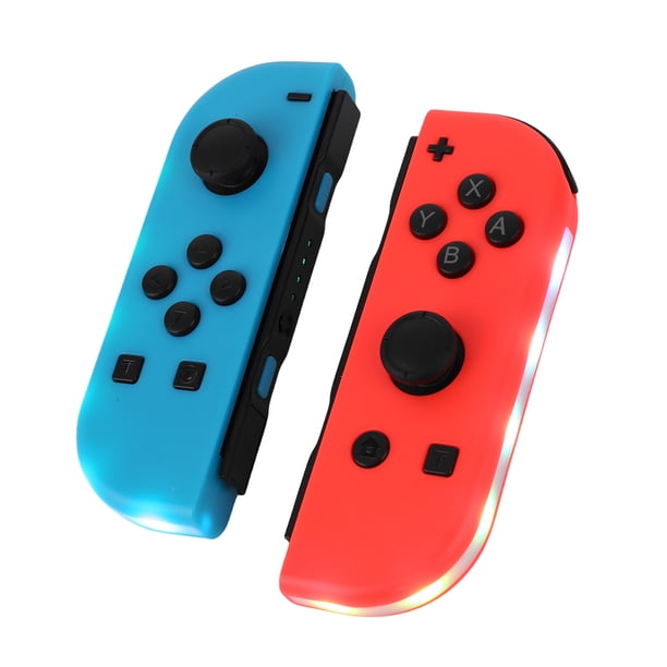 Para controlador NS Switch Joy-Con luz RGB Compatible con Bluetooth izquierda y derecha