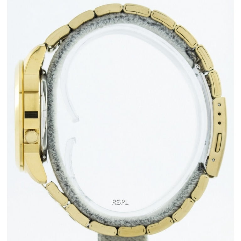 Seiko 5 Automatic Gold Dial Yellow Gold-tone Men's Watch SNKK38J1