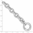 thumbnail image 3 of Sterling Silver Rhodium Plated Polished Striped Link Bracelet (7.5 X 8) Made In Italy -Jewelry By Sweet Pea, 3 of 7