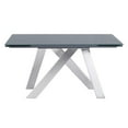thumbnail image 2 of Armen Living Alsafi Contemporary Tempered Glass Top Extension Dining Table-Gray, 2 of 6