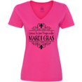 thumbnail image 3 of Inktastic Laissez Les Bon Temps Rouler Mardi Gras Women's V-Neck T-Shirt, 3 of 5