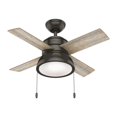 thumbnail image 1 of Hunter Fan Company Loki 36-Inch Home Ceiling Fan with LED Light, Noble Bronze, 1 of 4