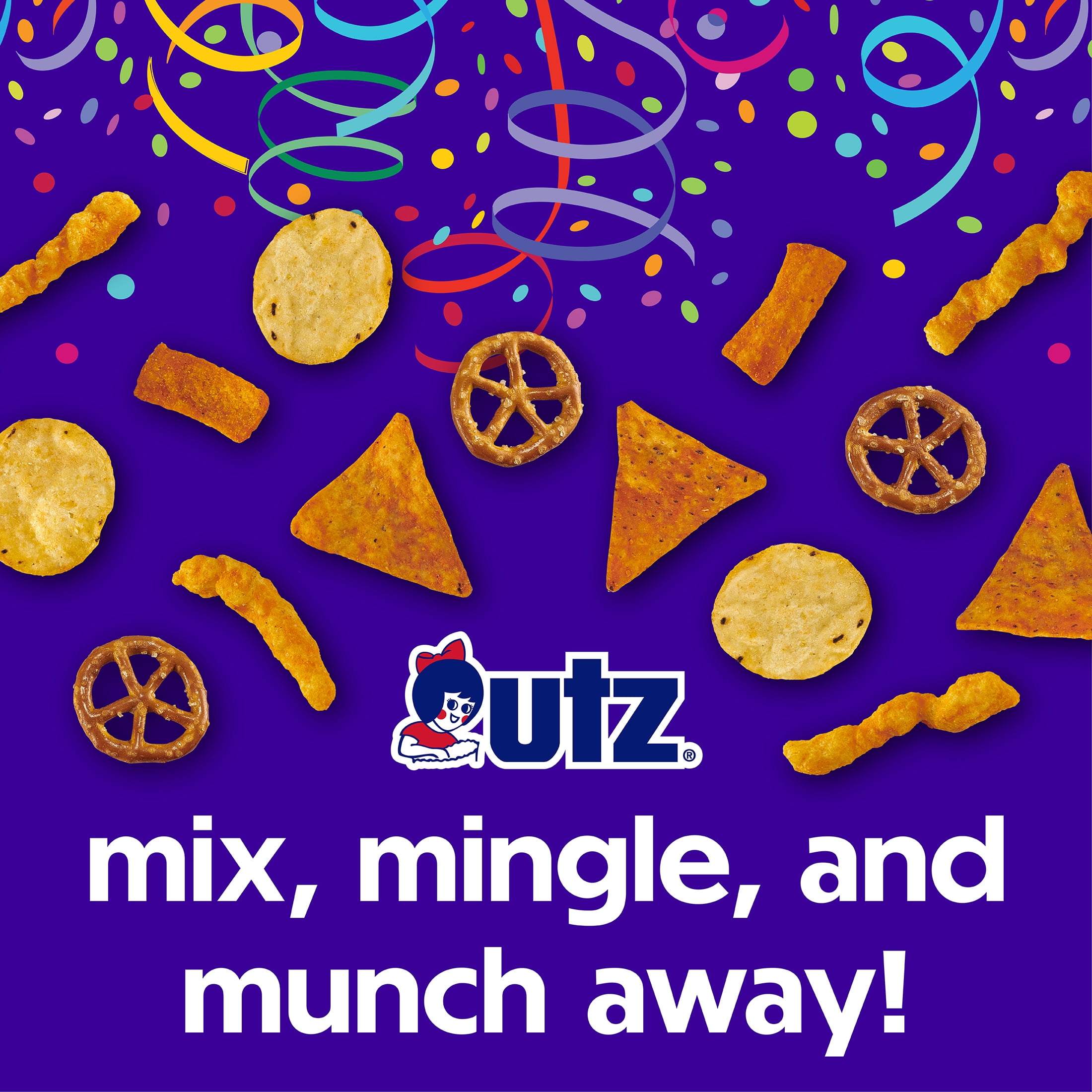 Utz Party Mix, 26 oz Barrel