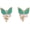 Blue butterfly, variant on Fashion Cute Small Clover Bowknot Flower Cartoon Clip on Earrings Non Piercing for Women Charm Ear Clip