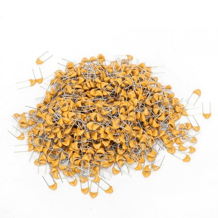

1000Pcs Monolithic Capacitor InLine Ceramic 1000PF 5.08mm Lead Pitch DC50V 10% Deviation