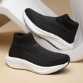 thumbnail image 4 of Men's Sock Style Shoes Slip‑On Knit Upper Casual Sneakers with Layered Midsole for Daily Walking and Casual Everyday Activities, 4 of 6