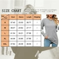 thumbnail image 4 of SHIBEVER Fall Tops for Women Long Sleeve Shirts Casual V-neck Tunic Top Basic T Shirts Tees Striped Blouse Light Gray XL, 4 of 6