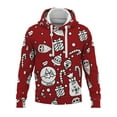 thumbnail image 1 of Innerwin Sweat à Capuche Homme Noël Manches Longues Coupe Régulière Style J 5TG, 1 of 2