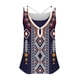thumbnail image 4 of Puntoco Camisetas sin mangas ajustadas para mujer Camiseta sin mangas holgada informal de verano con cuello redondo y estampado a la moda para mujer, 4 of 4