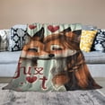 thumbnail image 2 of Orinice Cute Fox Blanket Gifts for Kids Just a GILR Who Loves Foxes Cartoon Flannel Throw Blankets Soft Comfy Lightweight for Home Decor Couch Bed Sofa  50x60in, 2 of 6