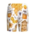 thumbnail image 2 of Lsque Honey Bee Set Mens Sleep Pajama Shorts,Short Pajama Pants, Cotton Ultra-Soft Knit-Large, 2 of 9