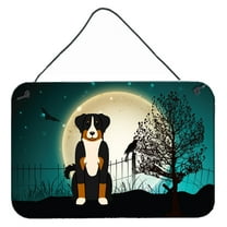 Carolines Treasures BB2233DS812 Halloween Scary Appenzeller Sennenhund Wall or Door Hanging Prints  8x12 multicolor