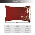 thumbnail image 2 of Kdxio Cotton Pillow Cases 20"x30" Pillowcases,Soft and Breathable Bedroom Pillow Cases-Happy New Year 2025-No Pillow Core, 2 of 5