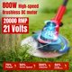 thumbnail image 3 of Weed Wacker eléctrico inalámbrico 800 W 20,000 RPM con 2 baterías, 3 of 7