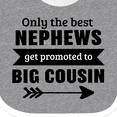 thumbnail image 4 of Inktastic Only the Best Nephews Get Promoted to Big Cousin Boys or Girls Baby Bib, 4 of 4