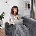 thumbnail image 3 of Gymax 17lbs Weighted Blankets Queen Size Cotton w/ Glass Beads, 3 of 10