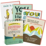 Em & Friends Friendship and Encouragement Cards, Box of 8 Assorted Cards, 4.25 x 5.5-inches Each