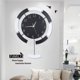 thumbnail image 5 of Reloj de pared moderno reloj grande no tictac para decoración de la sala de estar, 5 of 8