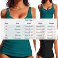 thumbnail image 3 of Kaemgyyd Womens Tankini Set Two Piece Swimsuit Scoop Neck Slimming Swim Top Bathing Suit with Bottoms Color Block Swimwear, 3 of 5