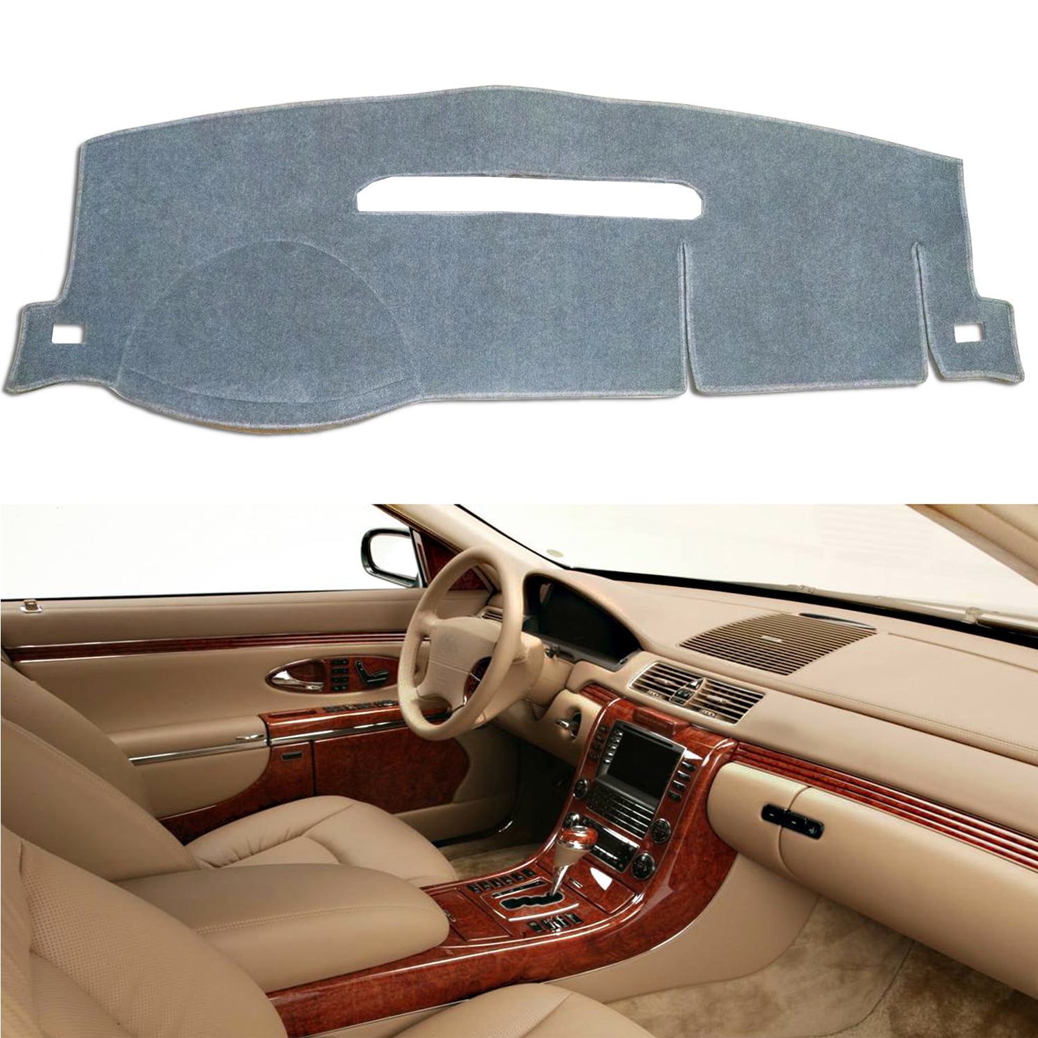 Dashboard Cover Mat For 2001-2006 Chevrolet Tahoe - Custom Color, FOSS FIBER Carpet, Lifetime Warranty By RZS